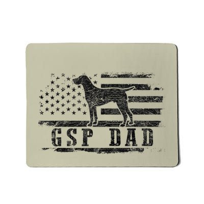 Gsp Dad Usa American Flag German Shorthaired Pointer Dog Mousepad