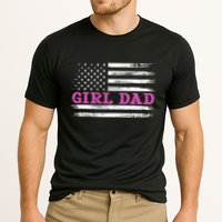 Girl Dad Usa Vintage Flag Cute Fathers Day Gift Performance Shirt