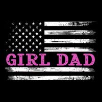 Girl Dad Usa Vintage Flag Cute Fathers Day Gift Performance Shirt