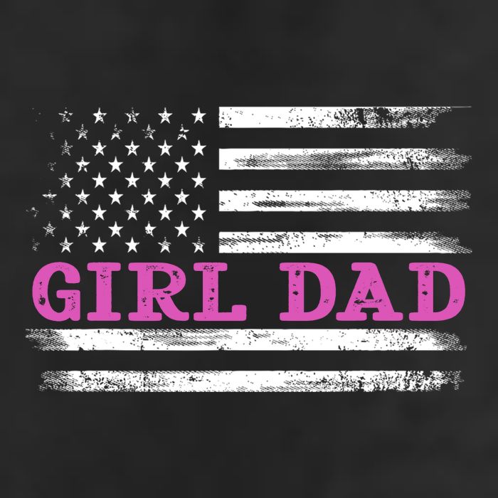 Girl Dad Usa Vintage Flag Cute Fathers Day Gift Beanie