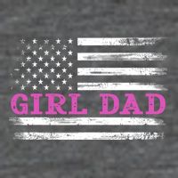 Girl Dad Usa Vintage Flag Cute Fathers Day Gift T-Shirt