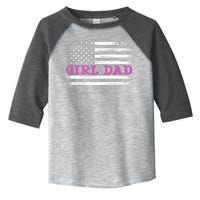 Girl Dad Usa Vintage Flag Cute Fathers Day Gift Toddler Fine Jersey T-Shirt