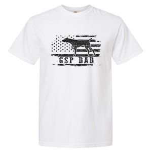 Gsp Dad Usa American Flag German Shorthaired Pointer Dog Garment-Dyed Heavyweight T-Shirt