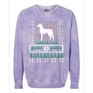 Great Dane Ugly Christmas Colorblast Crewneck Sweatshirt