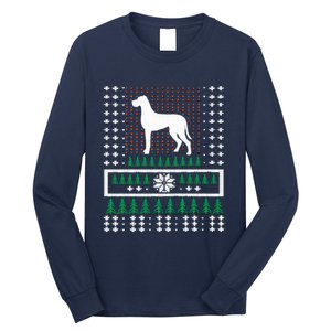 Great Dane Ugly Christmas Long Sleeve Shirt