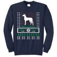 Great Dane Ugly Christmas Tall Sweatshirt