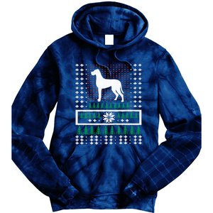 Great Dane Ugly Christmas Tie Dye Hoodie