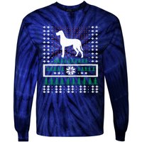 Great Dane Ugly Christmas Tie-Dye Long Sleeve Shirt