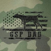 Gsp Dad Usa American Flag German Shorthaired Pointer Dog Legacy Tie Dye Trucker Hat