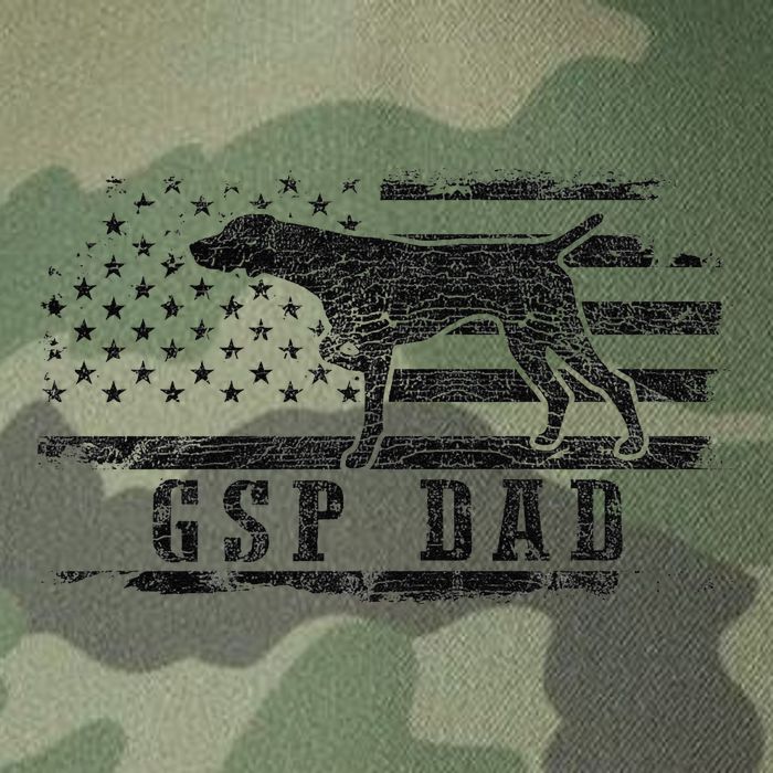 Gsp Dad Usa American Flag German Shorthaired Pointer Dog Legacy Tie Dye Trucker Hat