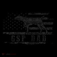 Gsp Dad Usa American Flag German Shorthaired Pointer Dog Flexfit Unipanel Trucker Cap