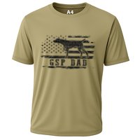 Gsp Dad Usa American Flag German Shorthaired Pointer Dog Performance Shirt