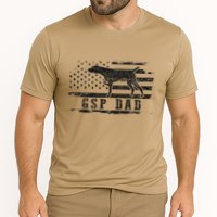 Gsp Dad Usa American Flag German Shorthaired Pointer Dog Performance Shirt