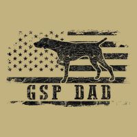 Gsp Dad Usa American Flag German Shorthaired Pointer Dog T-Shirt