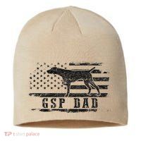 Gsp Dad Usa American Flag German Shorthaired Pointer Dog Sustainable Beanie