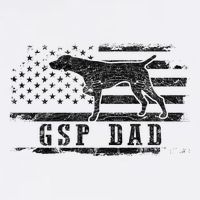 Gsp Dad Usa American Flag German Shorthaired Pointer Dog Garment-Dyed Sweatshirt