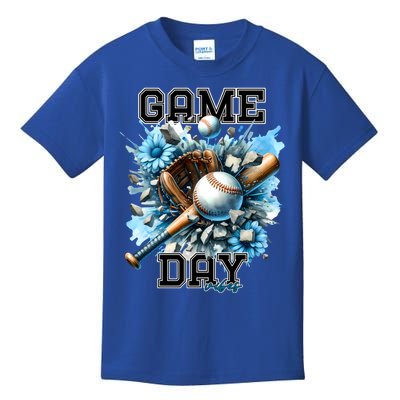 Game Day Vibes Baseball Funny Design Gift Kids T-Shirt