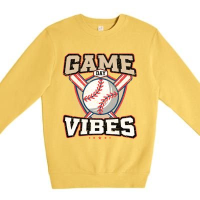 Game Day Vibes Gift Premium Crewneck Sweatshirt