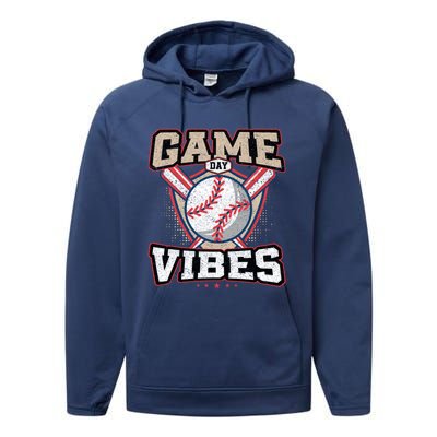 Game Day Vibes Gift Performance Fleece Hoodie