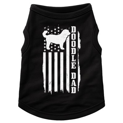 Goldendoodle Dad Vintage American Flag Patriotic Doodle Dog Doggie Tank