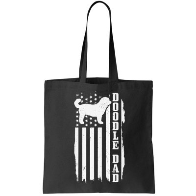 Goldendoodle Dad Vintage American Flag Patriotic Doodle Dog Bag