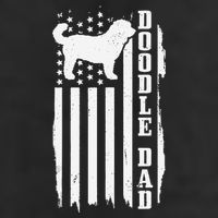 Goldendoodle Dad Vintage American Flag Patriotic Doodle Dog Tumbler