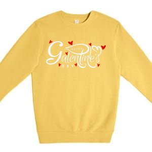 Galentine's Day Valentine's Day Female Friendship Galentines Premium Crewneck Sweatshirt