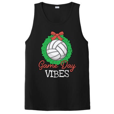 Game Day Vibes Christmas Cool Xgiftmas Pajama Volleyball Player Funny Gift PosiCharge Competitor Tank