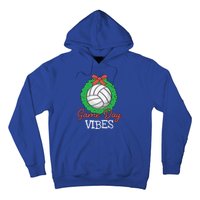 Game Day Vibes Christmas Cool Xgiftmas Pajama Volleyball Player Funny Gift Hoodie