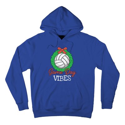 Game Day Vibes Christmas Cool Xgiftmas Pajama Volleyball Player Funny Gift Hoodie