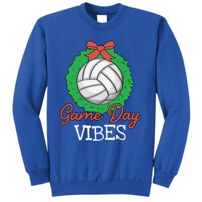 Game Day Vibes Christmas Cool Xgiftmas Pajama Volleyball Player Funny Gift Sweatshirt