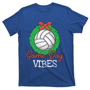 Game Day Vibes Christmas Cool Xgiftmas Pajama Volleyball Player Funny Gift T-Shirt