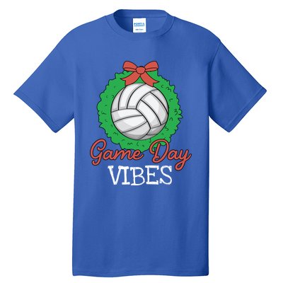 Game Day Vibes Christmas Cool Xgiftmas Pajama Volleyball Player Funny Gift Tall T-Shirt