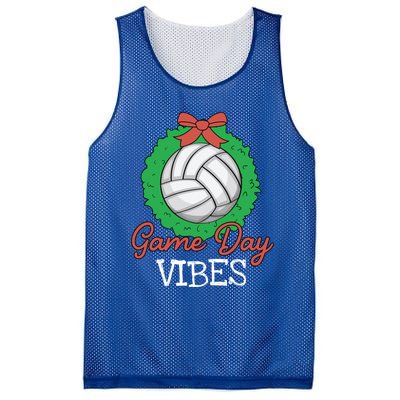 Game Day Vibes Christmas Cool Xgiftmas Pajama Volleyball Player Funny Gift Mesh Reversible Basketball Jersey Tank