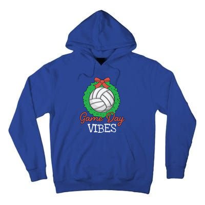 Game Day Vibes Christmas Cool Xgiftmas Pajama Volleyball Player Funny Gift Tall Hoodie