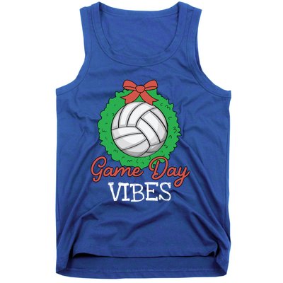 Game Day Vibes Christmas Cool Xgiftmas Pajama Volleyball Player Funny Gift Tank Top