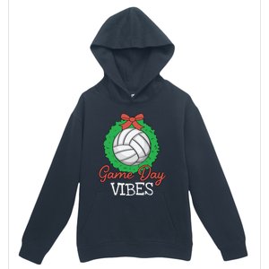 Game Day Vibes Christmas Cool Xgiftmas Pajama Volleyball Player Funny Gift Urban Pullover Hoodie