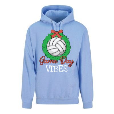 Game Day Vibes Christmas Cool Xgiftmas Pajama Volleyball Player Funny Gift Unisex Surf Hoodie