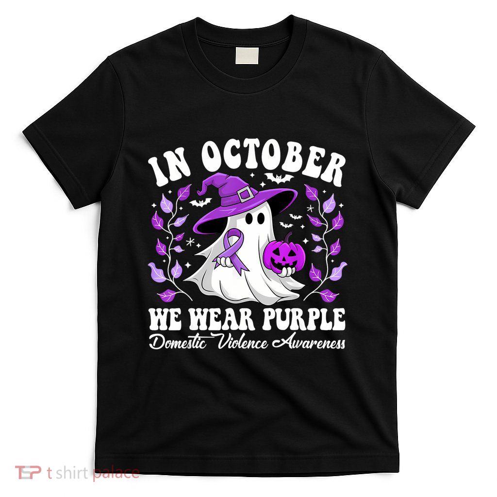 Groovy Domestic Violence Awareness Women Support Squad T-Shirt