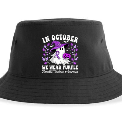 Groovy Domestic Violence Awareness Women Support Squad Sustainable Bucket Hat