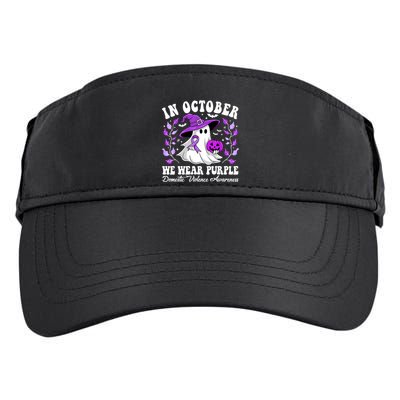 Groovy Domestic Violence Awareness Women Support Squad Adult Drive Performance Visor