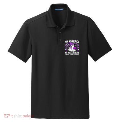 Groovy Domestic Violence Awareness Women Support Squad Dry Zone Grid Polo