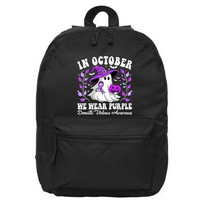 Groovy Domestic Violence Awareness Women Support Squad 16 in Basic Backpack