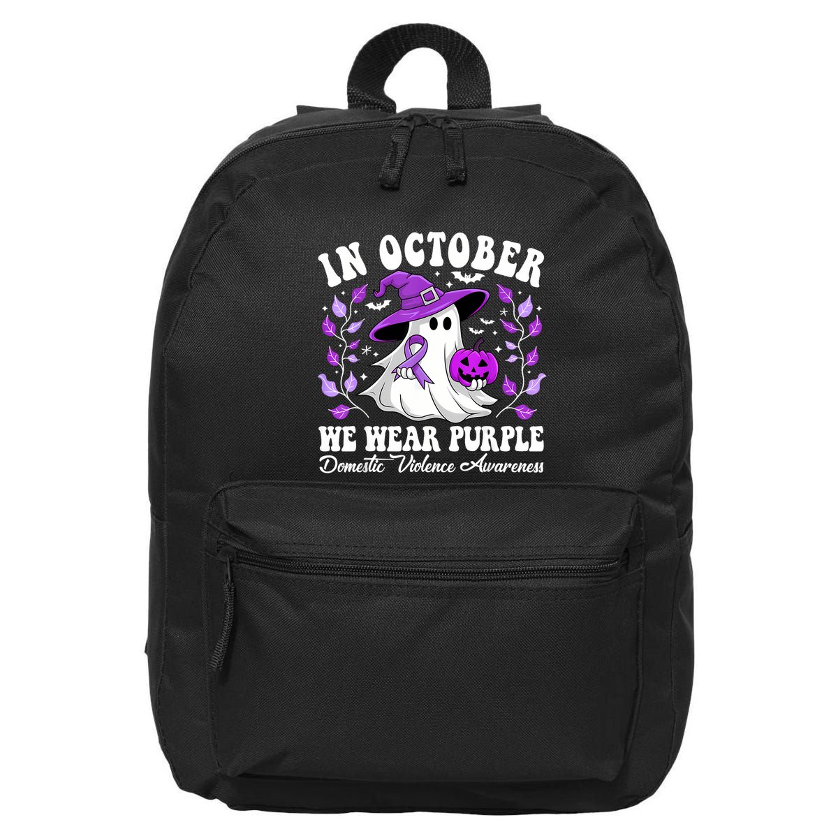 Groovy Domestic Violence Awareness Women Support Squad 16 in Basic Backpack
