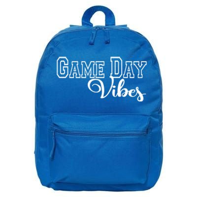 Game Day Vibes Baseball Basketball Soccer Sports Mom Gameday Gift 16 in Basic Backpack