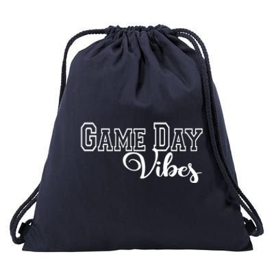 Game Day Vibes Baseball Basketball Soccer Sports Mom Gameday Gift Drawstring Bag