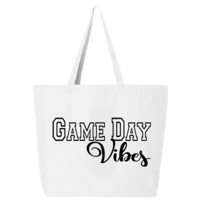 Game Day Vibes Baseball Basketball Soccer Sports Mom Gameday Gift 25L Jumbo Tote