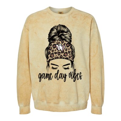 Game Day Vibes Baseball Game Day Gift Colorblast Crewneck Sweatshirt