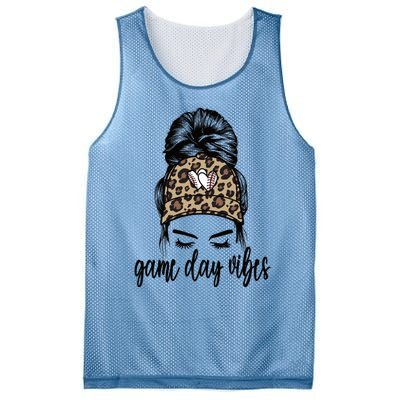 Game Day Vibes Baseball Game Day Gift Mesh Reversible Basketball Jersey Tank