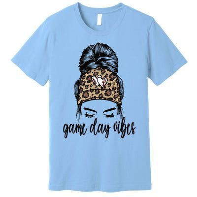 Game Day Vibes Baseball Game Day Gift Premium T-Shirt